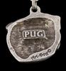 Pug II – Necklace with dog, silver-plated pendant for dog fan | Art-Dog