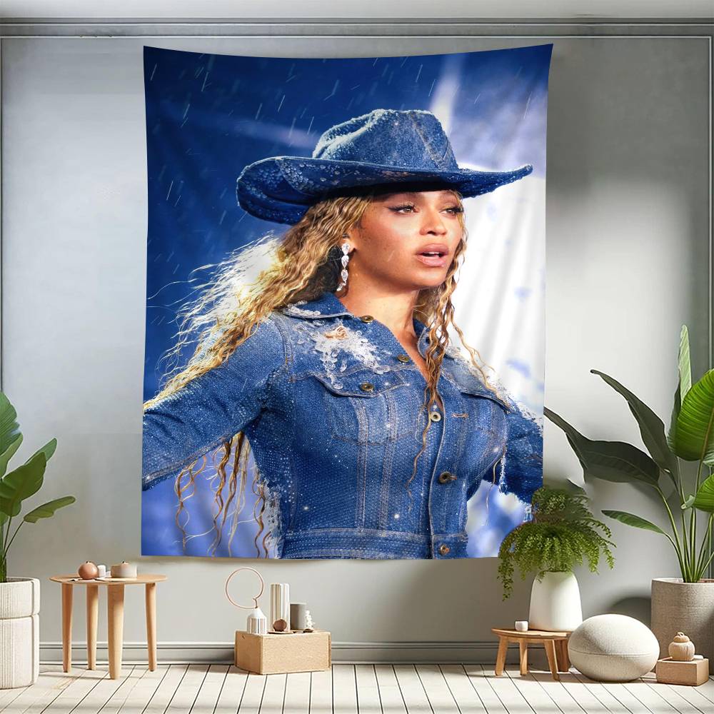 BBeyonce Горячая Певица Цветной Гобелен Настенный Бохо Гобелены Настенное Искусство Мандала Декор