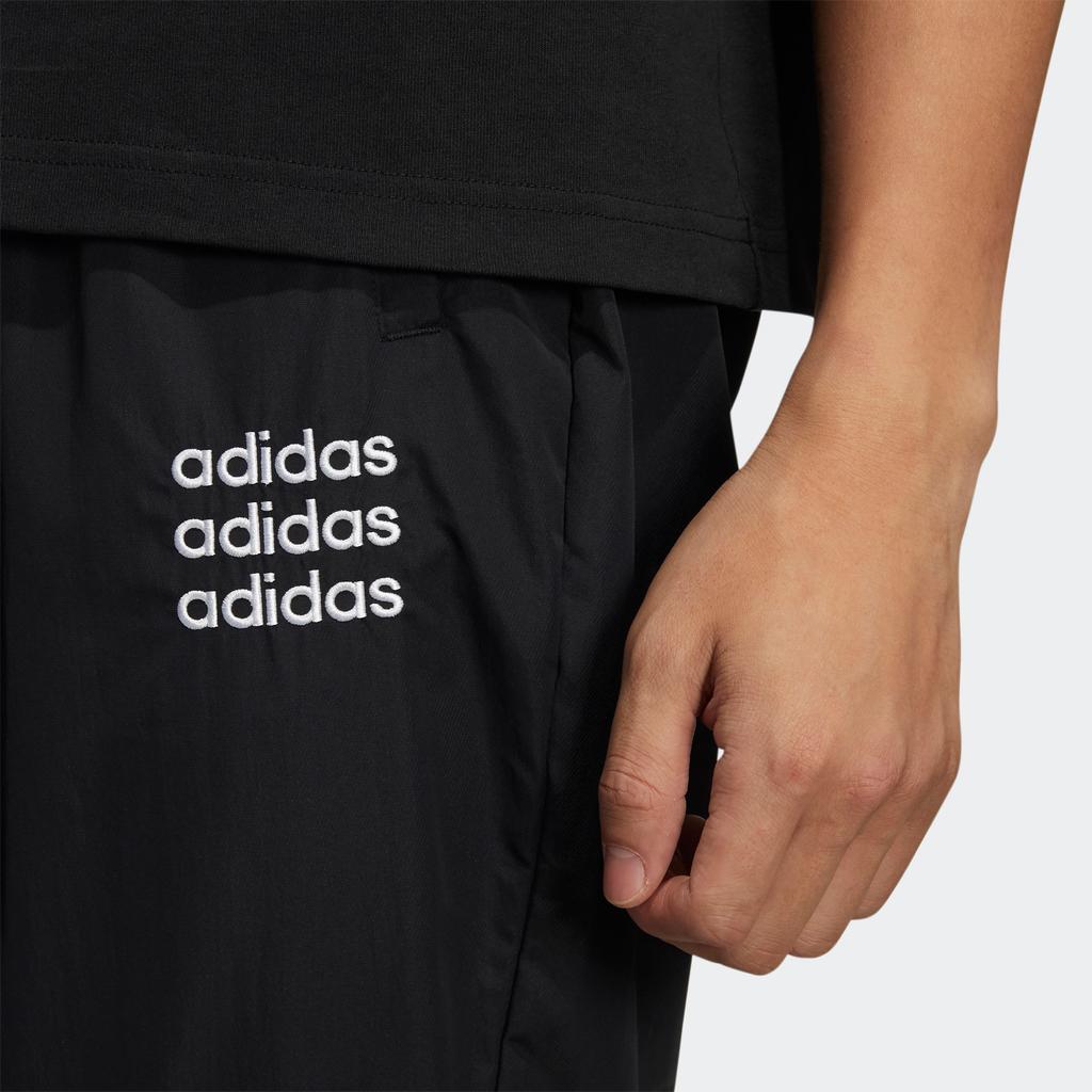 Adidas Нео-логотип с принтом, однотонные повседневные брюки, мужские брюки, черные HD4705