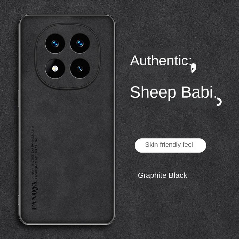 Простой кожаный удобный замшевый чехол для Xiaomi Redmi Note 14 Pro + Note14 Note 13 Pro + 12 Pro 11 10 Мягкий защитный чехол для объектива