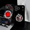 Чехол для телефона с рисунком острого перца чили для IPhone 17 Air 16 E Pro Max 15 14 13 Mini 12 Pro 11 Max Plus Черный Мягкий