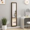 Full Length Mirror, 157 x 37 cm, MDF Frame, Standing, Slanted or Hanging, Walnut Wood