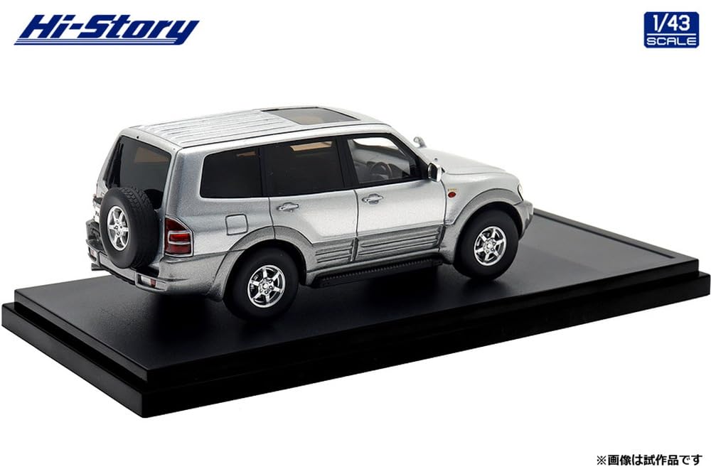 Inter Allied Hi Story Mitsubishi PAJERO Long SUPER EXCEED 3200 Satellite Silver Готовый продукт 1/43 DI-DIESEL (1999) Серебро/Королева