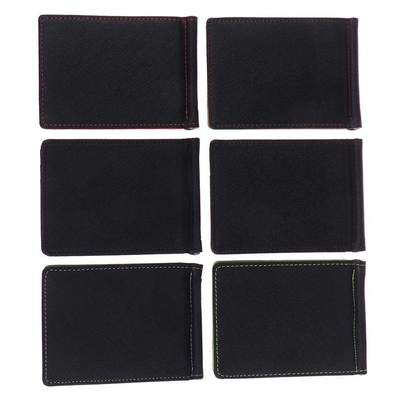 1X Кошелек-зажим для денег Ультратонкий Тонкий Кожаный Кошелек Чехол для ID Кредитных Карт