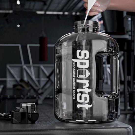 1.7/2.7 л Спортивная бутылка для воды с соломинкой Большой вместимости Герметичная Портативная Легкая Для улицы Велоспорт Тренажерный зал Фитнес Путешествия Чашка для питья