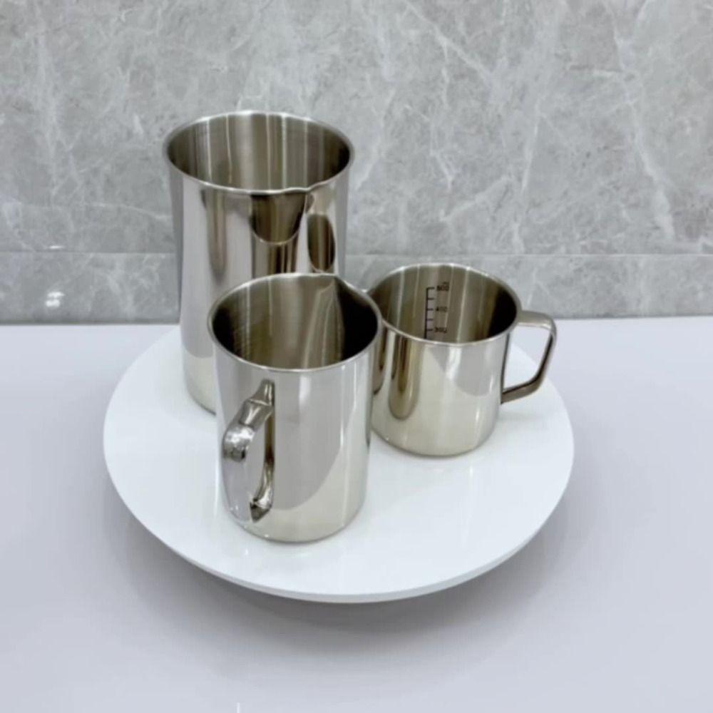 Stainless Steel Measuring Cups Graduated Espresso Mugs New Laboratory Beaker  Baking