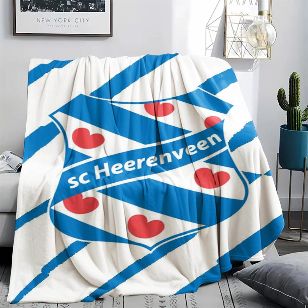 1pc SC Heerenveen Print Flannel Blanket, High quality Comfortable for All Seasons, Home Decor, Warmth and Comfort, Perfect for Christmas Gifts83