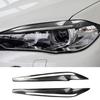 2Pcs Car Headlight Eyebrows Cover Trim Carbon Fiber Stickers Decoration Auto Accessories For BMW X5 M50d F15 X6 F16
