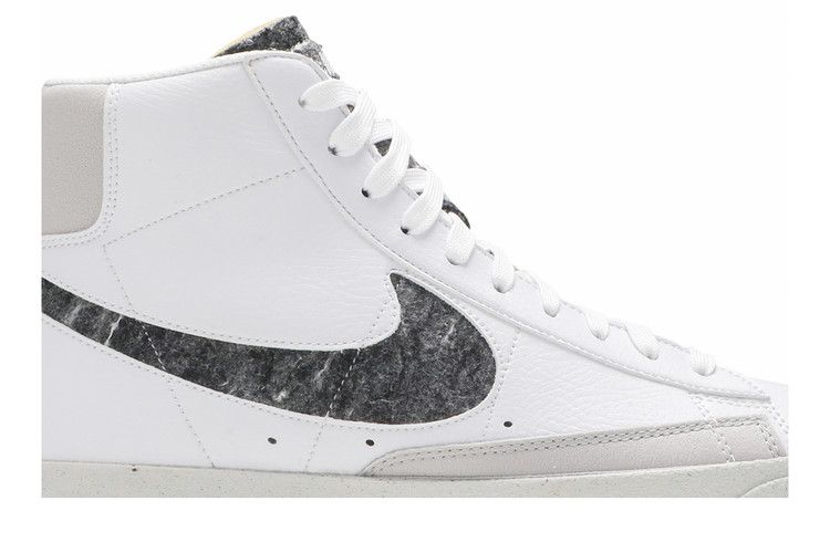 Men's Sneakers Nike Blazer Mid 77 Vintage Recycled Wool White/Light Smoke Grey-Electric Green