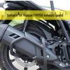 Haojue UHR150 Motorcycle Matte Black Exhaust Guard: Anti-Collision & Anti-Scald, Easy Non-Destructive Installation