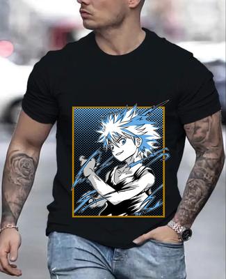Футболка Hunter X Hunter Гон Киллуа Аниме Манга Унисекс Футболка Футболка Все Размеры