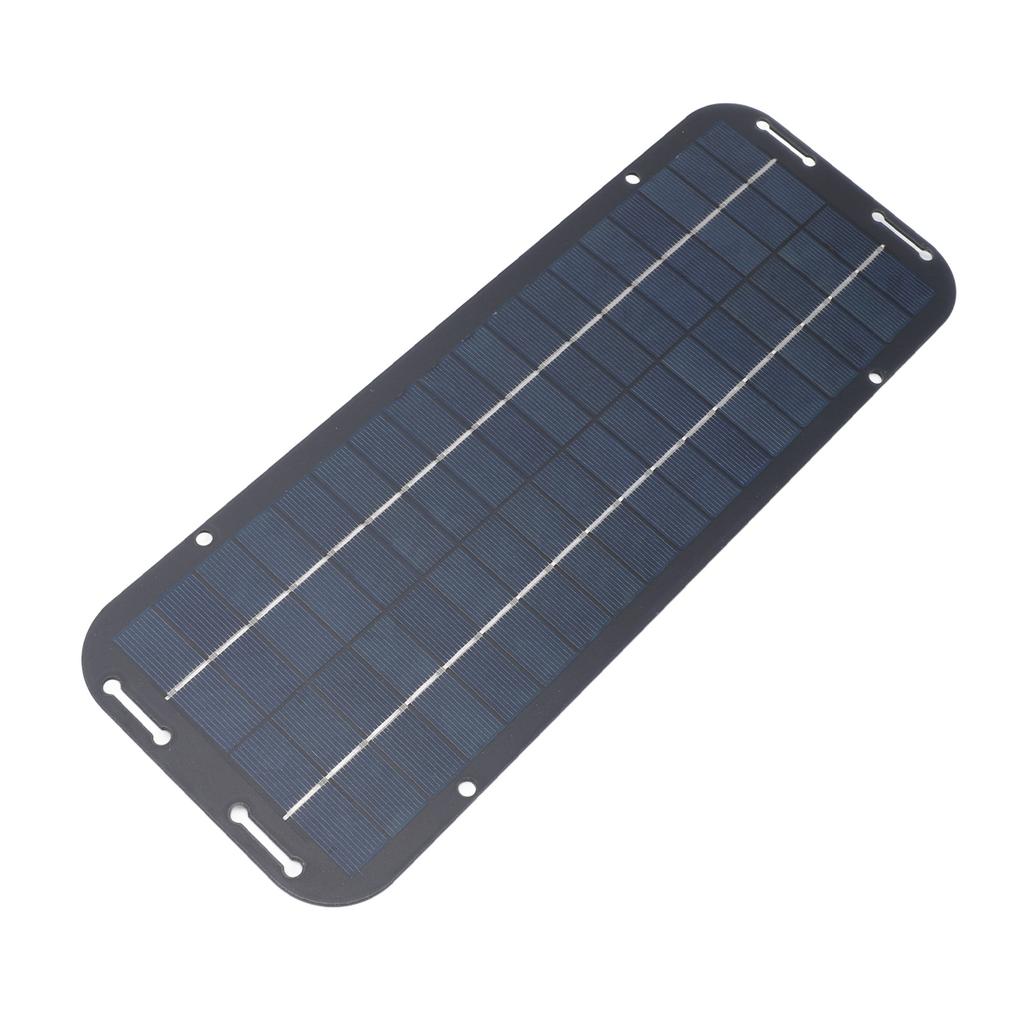 12V 5W Portable Solar Panel High Efficiency Conversion Eco Friendly Compact Solar Panel Outdoor Charger for RV