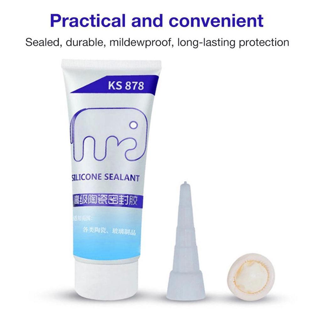 120 мл универсальный силиконовый герметик, водонепроницаемый герметик для ванной, клей для кухни, клей для стекла S M2H9