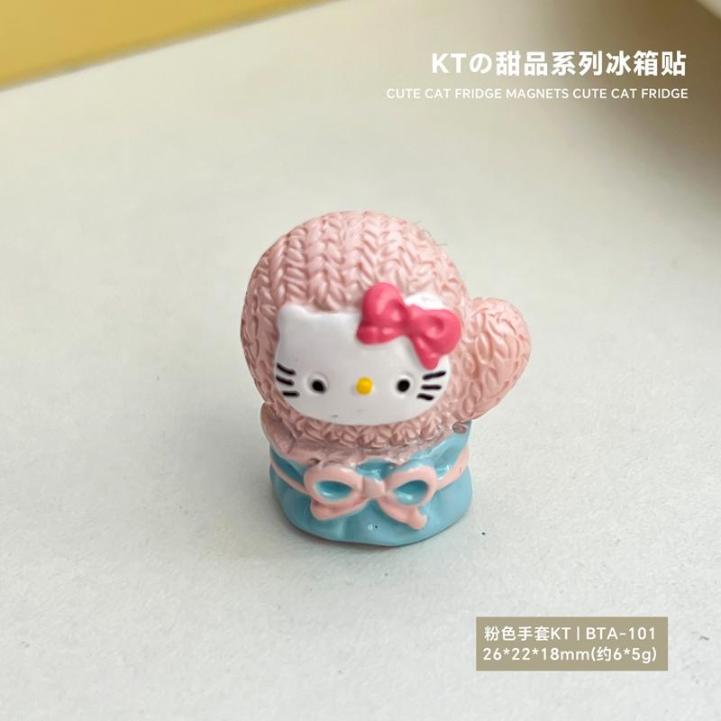 Мультяшные магниты на холодильник Hello Kitty Наклейки Декорации для кухни Милый кот KT Магниты на холодильник Декор Аниме Бытовые принадлежности