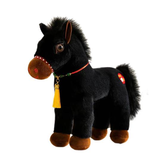 Кукла Лошадь Национальный Стиль Тканевая Текстура Благоприятное Значение Фигурка Лошади Год Лошади Благословения Мягкая Игрушка