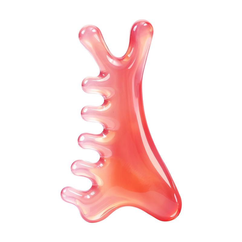 Многофункциональная скребковая доска «Четыре в одном» - Инструмент для подтяжки и укрепления лица, Скребок для лица, Массажная расческа для морщин на лбу