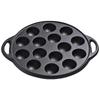 15 Holes Cast Iron Takoyaki Pan Cast Iron DIY Takoyaki Grill Pan Non-Stick Baking Pan Takoyaki Maker Kitchenware Supplies