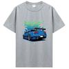 Футболка Initial D Skyline R34, хлопковая футболка унисекс с коротким рукавом, японская модная футболка Harajuku с автомобилем, одежда унисекс большого размера