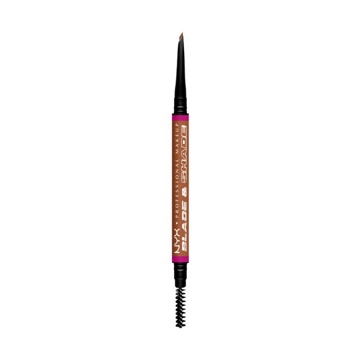 NYX Professional Makeup Blade & Shade, Crayon sourcils double embout, tenue jusqu'à 16h, Auburn