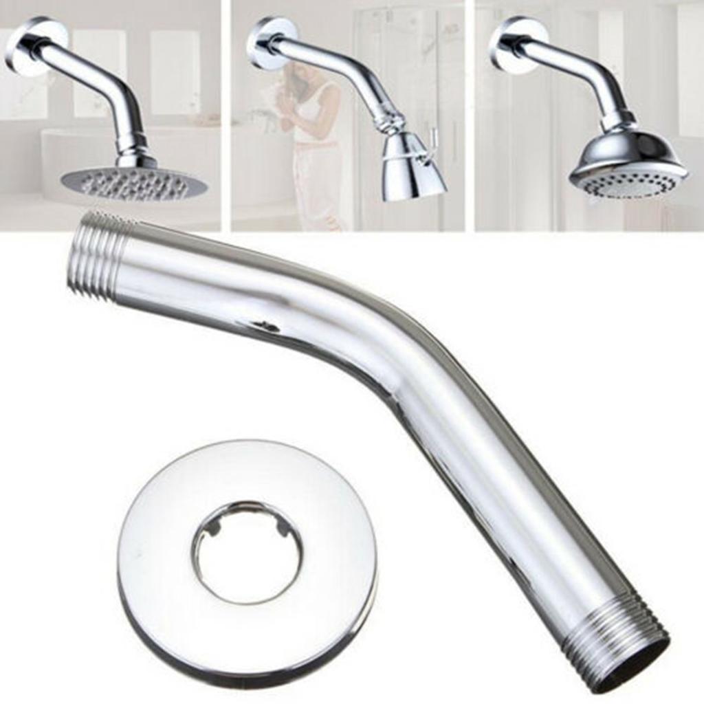 Stainless Steel Shower Bathroom Wall Mounted Shower Head Extension Pipe