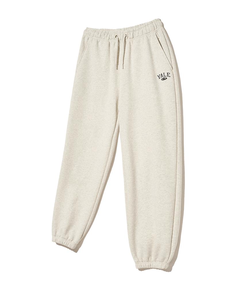 YALE Small Two-Tone Arch Sweatpants_Oatmeal