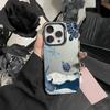 Красочный чехол для телефона с морскими обитателями для IPhone 16 17 15 14 12 13 Pro Max, белый цвет, ударопрочный чехол
