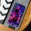 Black Soft Phone Cover Case for Samsung Galaxy A24 A55 A32 A35 A22 A52 A23 A53 A25 A71 A51 A73 A26 A72 A41 A36 Cool Anime Uchiha