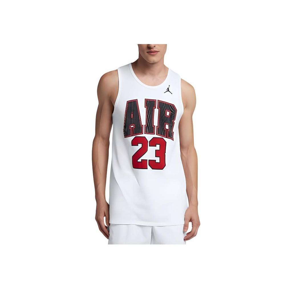 Jordan Printed Sports Basketball Vest Men Tops White AA1910-100