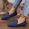 Women's Classic Ballet Flats Slip On Pointed Toe Casual Female Loafers Soft-soled Flat Breathable Shoes 35-43