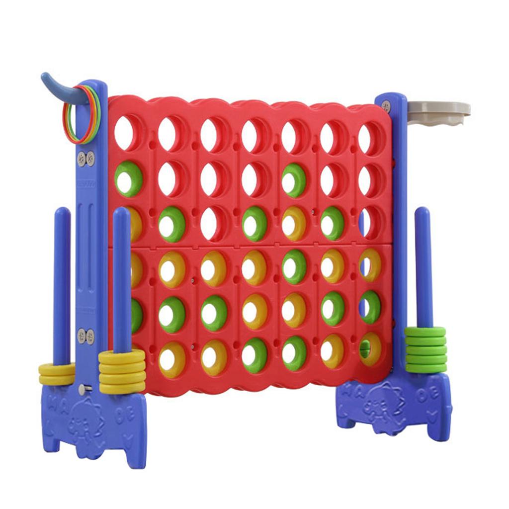 3 In 1 Game Chesses Toy Children Entertainment Game For Kindergarten With Basketballs Hoop Rings Toss Four In A Row Game