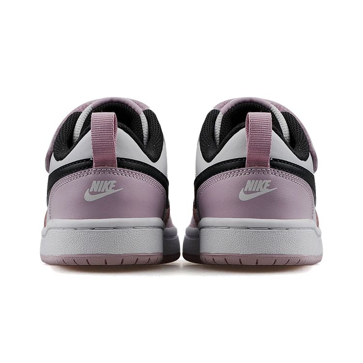 Nike Детские кроссовки Court Borough Low 2 PS Iced Lilac Розовый Photon-Dust Белый BQ5451-005