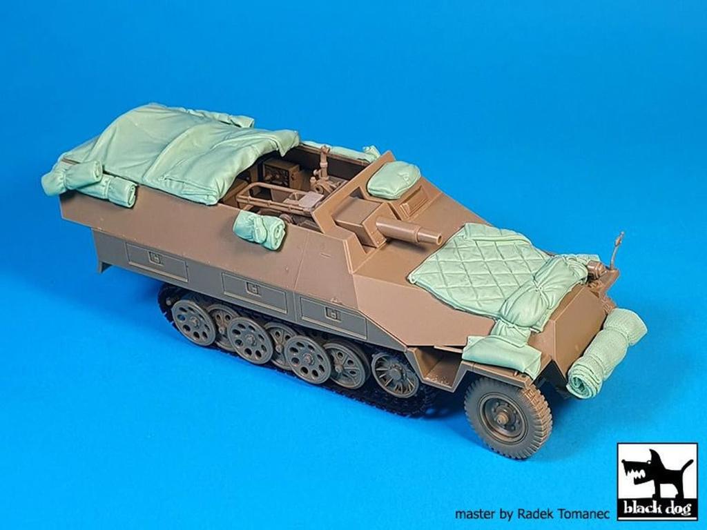 Black Dog Набор аксессуаров Ausf D смола военные детали HAUT35270 1/35 Sd.Kfz.251/9 (для Тамии) (танк)