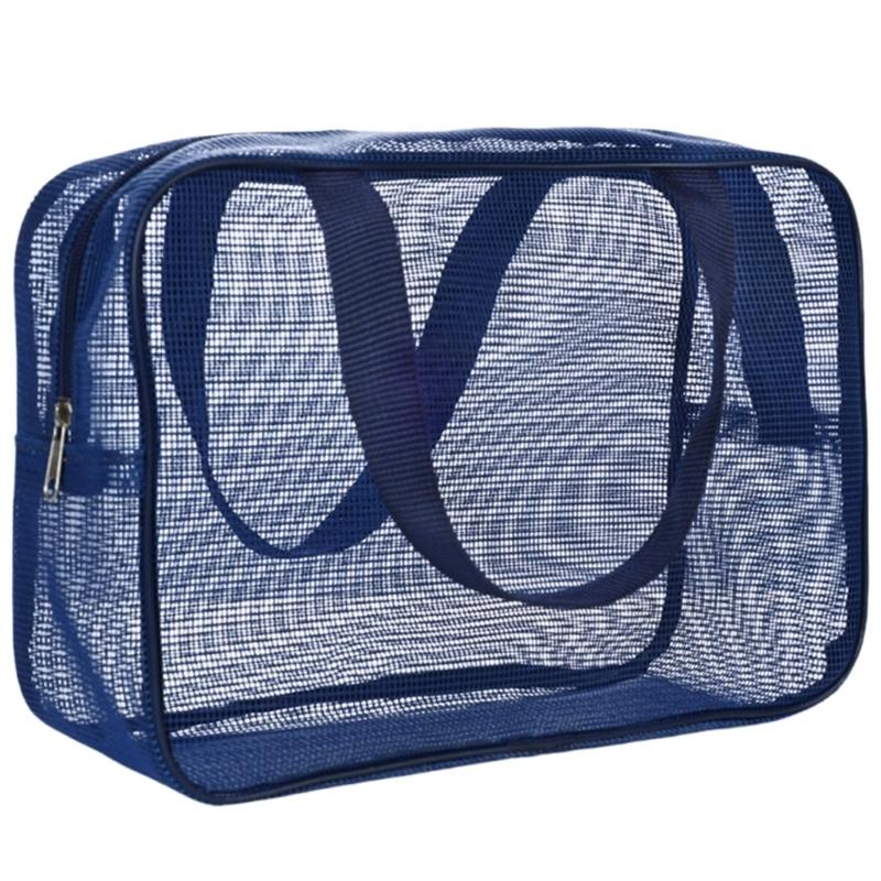 Компактные органайзеры для туалетных принадлежностей из сетчатой смолы для студенческих общежитий, кемпинга и ванных принадлежностей, подвесная сумка из сетчатой ткани для душа