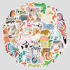 50 Cute Style Children's Hand-drawn Animals Graffiti Stickers Creative Cartoon Stickers Mobile Phone Computer Decoration Stickers
