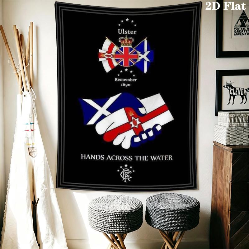 Ulster Wall Tapestry Aesthetic Wall Hanging Printed Fabric Blanket Decorative Tapestries for Bedroom Living Room Home Decor