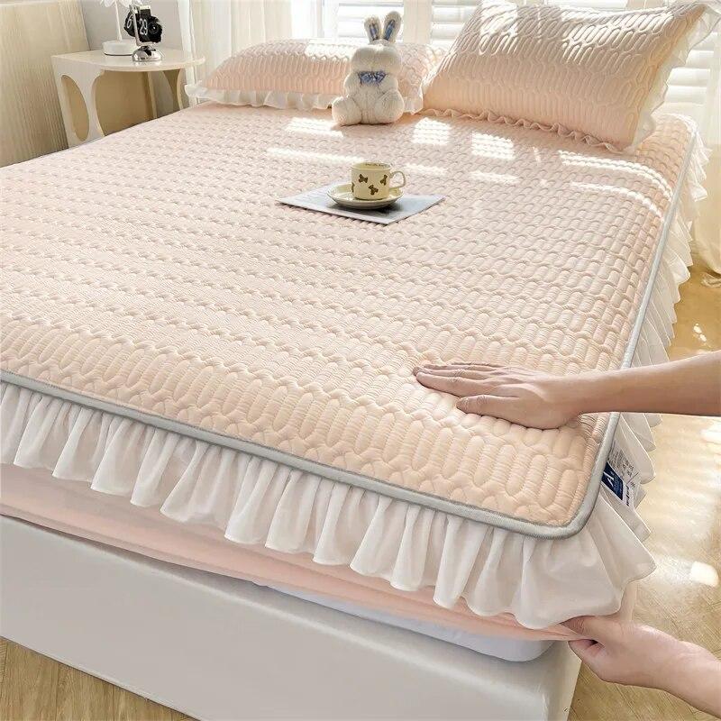 Домашний текстиль, простыня, набор наволочек, летняя крутая латексная нескользящая эластичная лента, покрывало, защитный чехол для матраса, простыня