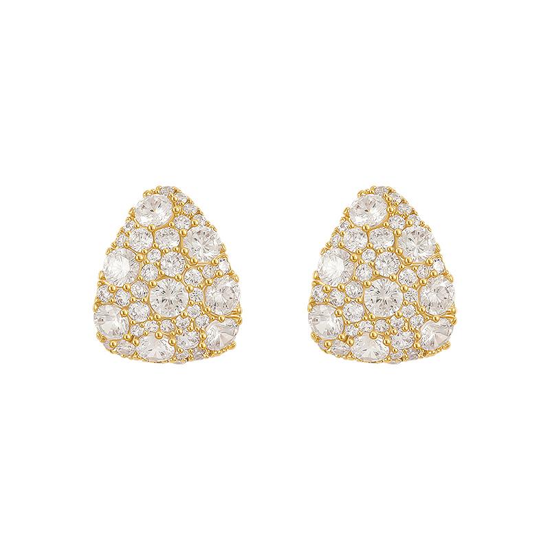 New Luxury Micro set Zircon Drop shaped Earrings Delicate Accessories For Korean Fashion Jewelry Party Women’s Stud Earring