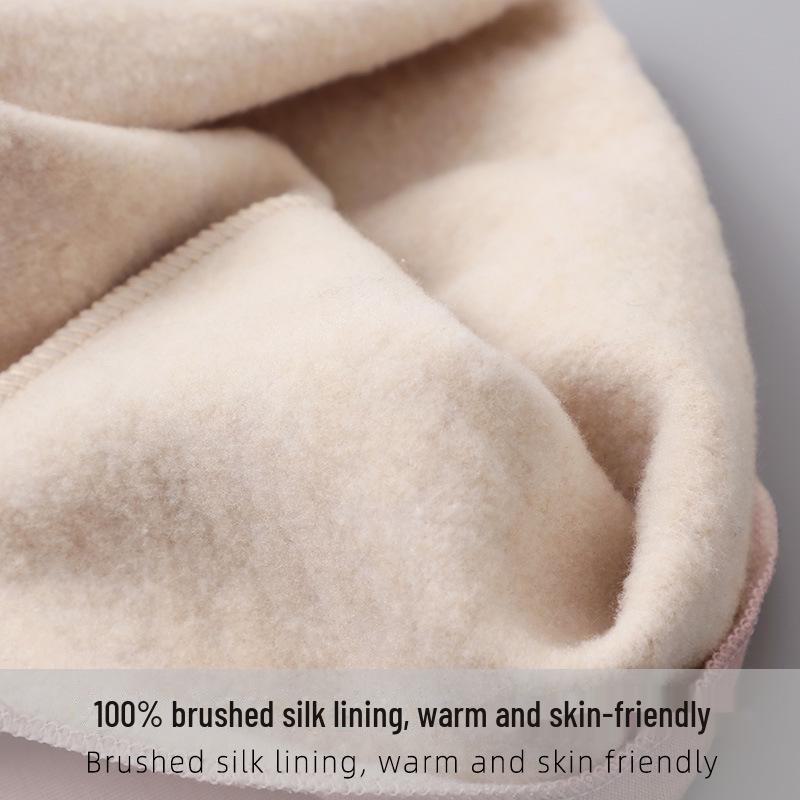 100% шелковый бархатный шарф с начесом: Мягкая, теплая и приятная для кожи защита шеи на осень и зиму.