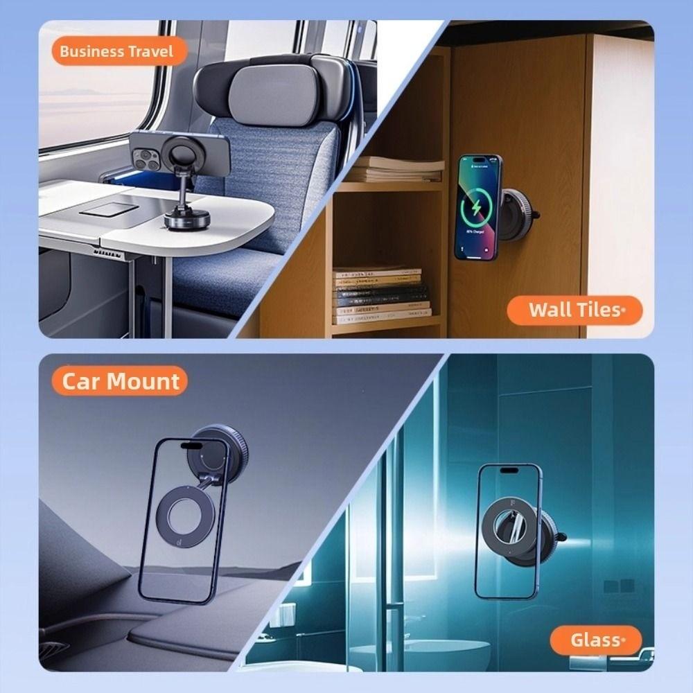 Magnetic Cell Phone Bracket Folding Auto Navigation Holder Car Phone Holder Instrument Panel