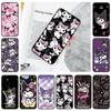 JZ16 Kuromi Black Sofe Case for iPhone 16 15 Plus 14 13 Pro 8 SE XR XS Max P30 Nova 5T Y5P Y6 Y7 Y8P Y9 Realme C30 C33 C31 VIVO Y36 V27