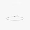 S925 Silver New Light Luxury Bracelet Women's Fashion Simple Instagram Trendy Diamond Set Pure Silver Versatile Handicraft