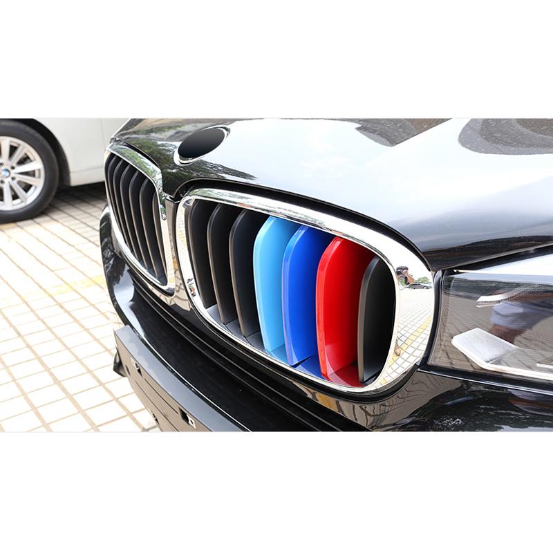 3 шт. M цвет ABS гриль Решетка для почек Чехлы для BMW X5/X6 2014-2016