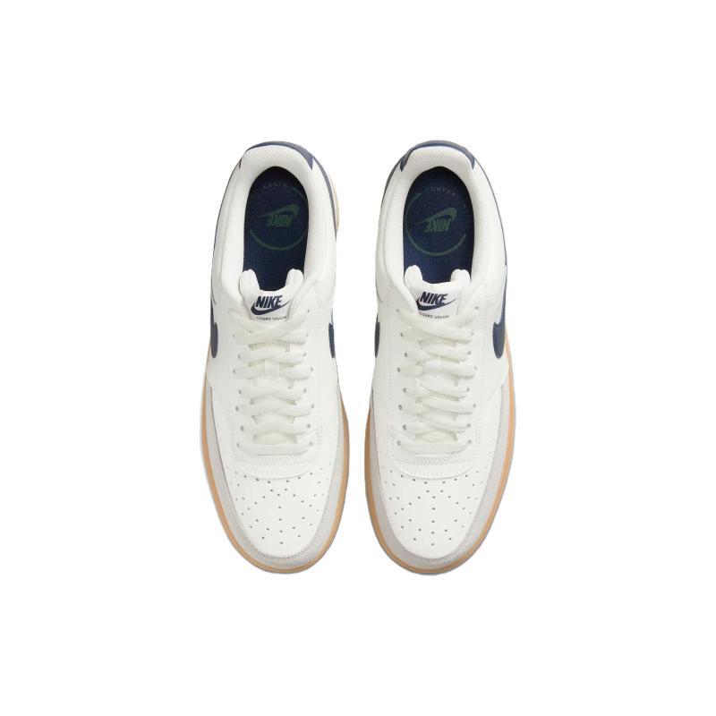 Nike Court Vision 1 Low Beige Blue Burgundy Sneakers HF1068-133