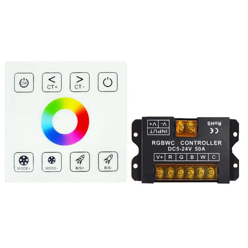 Светодиодная лента высокой мощности 30А, РЧ сенсорная панель, RGB контроллер (12V-24V)