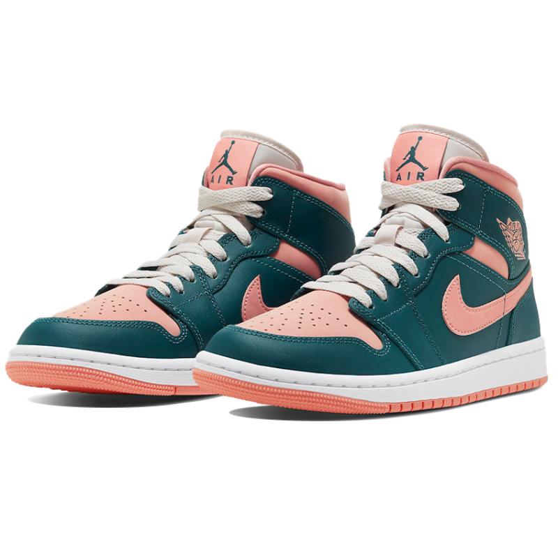 Air Jordan 1 Mid 'Dark Teal Green' Women's Jordan BQ6472-308