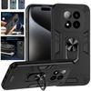 Military Grade Case for Xiaomi Redmi Note 14 Pro 5G Note 14 Pro+ Plus Protective Cover Shockproof Ring Stand Holder Fundas Coque