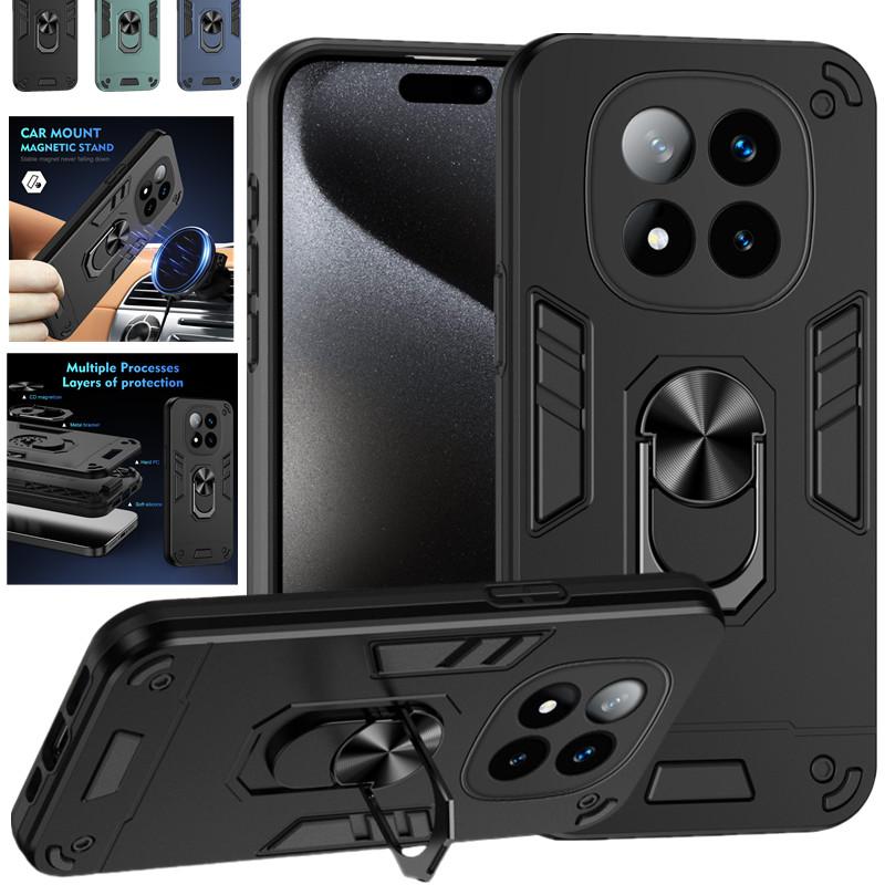 Чехол военного класса для Xiaomi Redmi Note 1 Pro G Note 14 Pro+ Plus Защитная крышка Ударопрочный Держатель-кольцо Стенд Fundas Coque