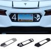 Car Rear License Plate Frame Trim Stickers USA Flag Style Decals Vinyl Sticker Accessories For Chevrolet Corvette C8