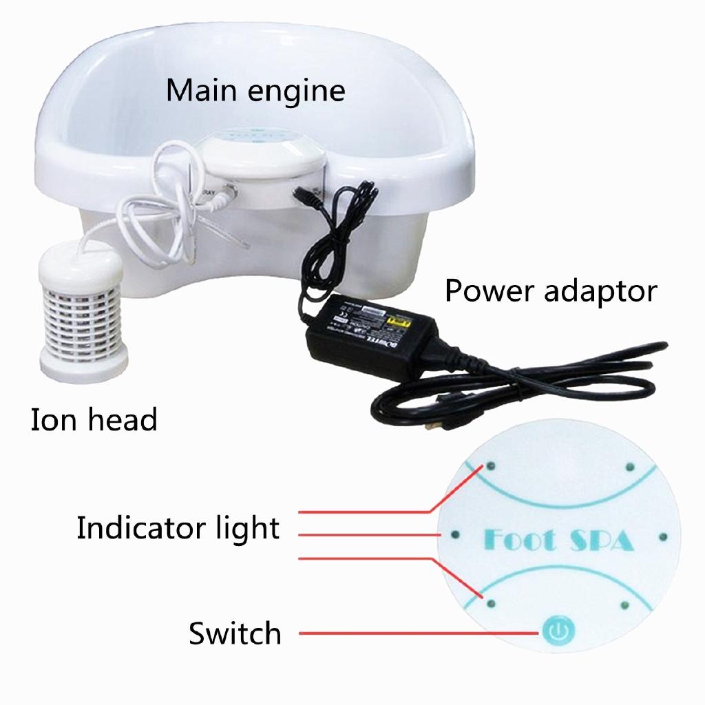 DC 12V Heating Ionic Cell Cleanse SPA Machine Instrument Tub Bucket Health Care Set Electric Anion Ion Detox Foot Bath Machine