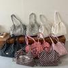 Large Capacity Casual Shoulder Bag Women Lightweight Canvas Tote Urban Minimalist Style Daily Use